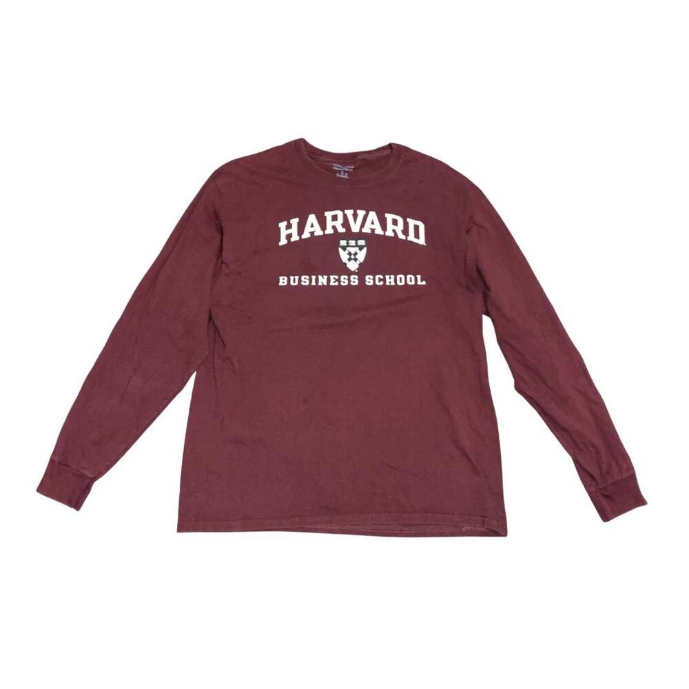 Champion Harvard Business School Long Sleeve Tee Size XL Collegiate Activewear